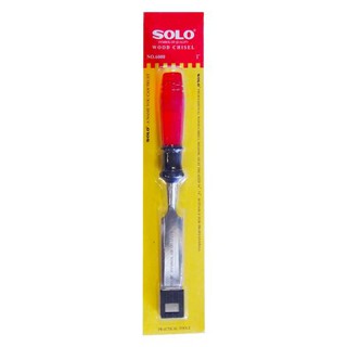 SOLO สิ่วช่างไม้ด้ามพลาสติก รุ่น 6000-1 ขนาด 1 นิ้ว สีแดง สิ่ว