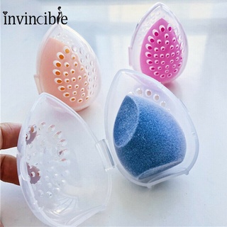 1PC Protable Plastic Cosmetics Sponge Holder/ Makeup Blender Puff Storage Case/ Transparent  Empty  Cosmetic Egg Drying Box