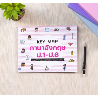 หนังสือ KEY MAP ภาษาอังกฤษ ป.1-ป.6 แผนที่ความคิด พิชิตข้อสอบมั่นใจ 100%