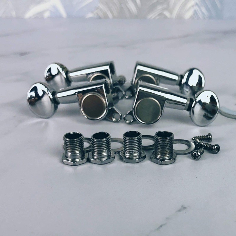 (พร้อมส่ง)ลูกบิดอูคูเลเล่เหล็กตันสีเงิน ลูกบิดอูคูเลเล่แบบเปลือย หมุนลื่น ทนทาน  แถมฟรี น๊อต แหวนรอง ครบชุดพร้อมติดตั้ง ราคา ถูกที่สุด ดีลบีเคเค แกลเลอรีภาพที่ 3