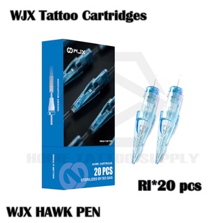 WJX HAWK PEN อุปกรณ์ใส่เครื่องฮอคเพนสำหรับเดินเส้น RL บรรจุ 20 ชิ้น ใช้ได้กับเครื่องเพนทุกรุ่น