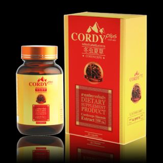 ส่งฟรี! Cordy Plus Cordyceps Extract Dietary Supplement Product 30 capsules