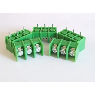 Terminal block เทอร์มินอล 3 pin ระยะขา 7.62 มม. (แพ็ก 5 ตัว) พร้อมส่ง