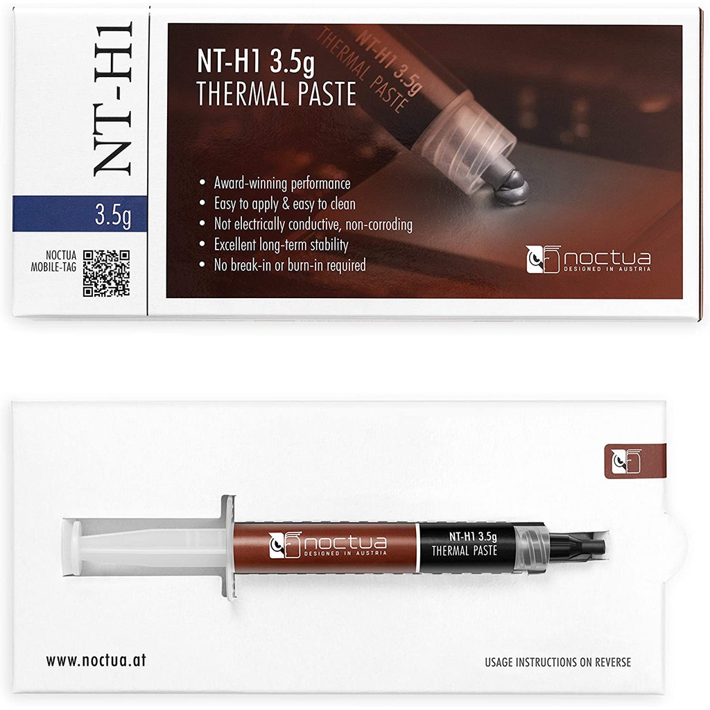 Noctua NT-H1 3.5g, Pro-Grade Thermal Compound Paste (3.5g) Silicone CPU #ซิลิโคนระบายความร้อน