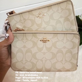 COACH wallet (Size L) 2 ซิป สีใหม่ รุ่นใหม่ สวยๆ พร้อมส่งค่ะ