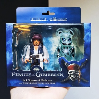 Be@rbrick​ &amp;​ KUBRICK  PIRATES OF THE CARIBBEAN JACK SPARROW &amp; BARBOSSA size 100% ของใหม่