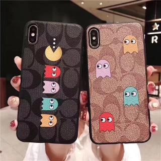 เคสใส่โทรศัพท์รูปแบบ Coach APPLE IPhone 11 11pro Max 7 8 Plus X XS Max XR ปกหนัง Case