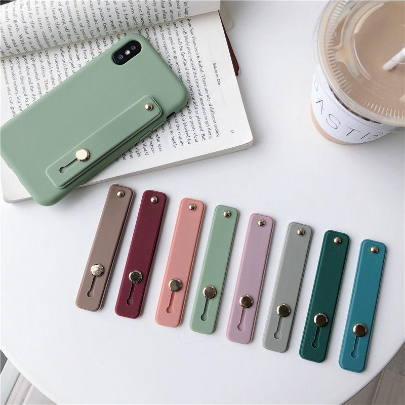 สายรัดข้อมือสีทึบ 13 เส้นสามารถใช้เป็นขาตั้งได้เหมาะสำหรับเคสโทรศัพท์มือถือทุกรุ่น