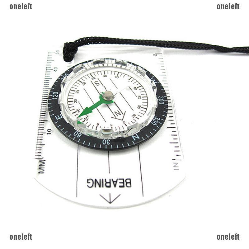 Baseplate Ruler Map Scale Camping Hiking Walking Survival Compass Emergency 1Pc