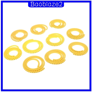 [BAOBLAZE2] มาร์กเกอร์สายเคเบิ้ล สีเหลือง ตัวเลข 0-9 ขนาด 0.5 มม.~6 มม. 1000 ชิ้น