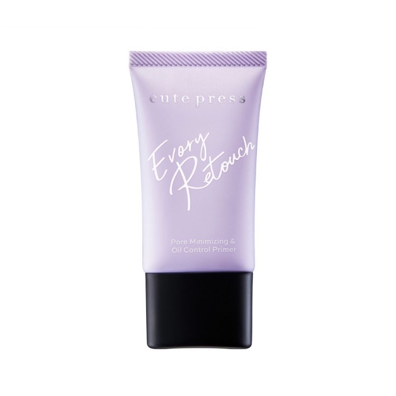 ของแท้ Cute Press Evory Retouch Pore Minimizing & Oil Control Primer (New Packaging) คิวท์เพรส ไพร์เมอร์