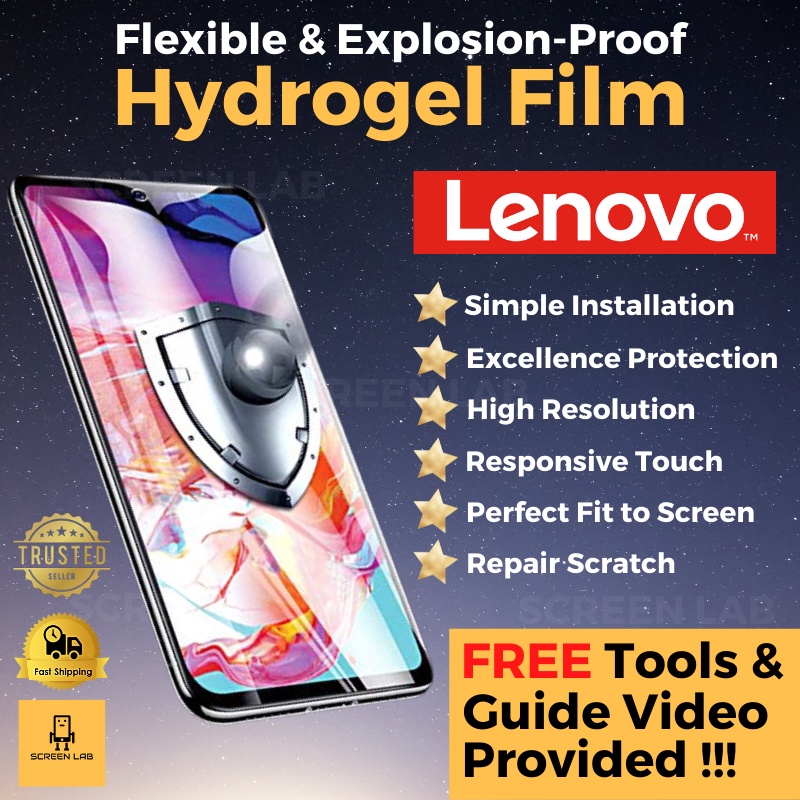 Lenovo Hydrogel ป้องกันหน้าจอ S850 S660 S90 S5 S5Pro P780 P70 Z6 Z^Pro Z5 Z5Pro Z5s ยืดหยุ่นป้องกันก