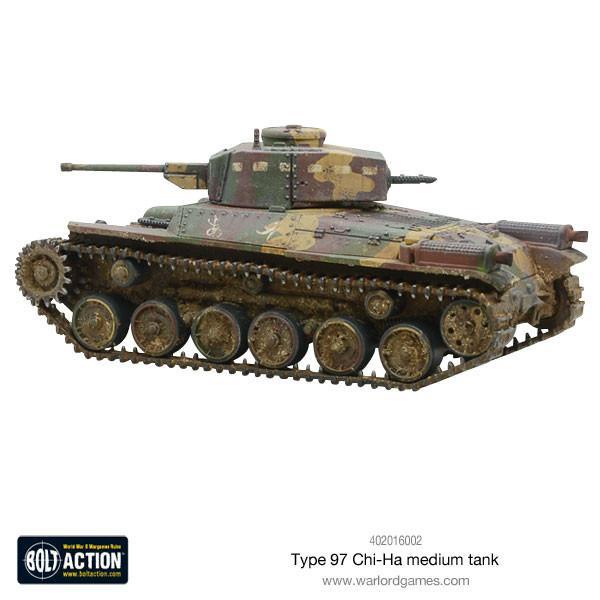 BOLT ACTION Japan - Type 97-Kai Shinhoto Chi-Ha / Type 97 Chi-Ha Medium Tank - WW2 Imperial Japanese