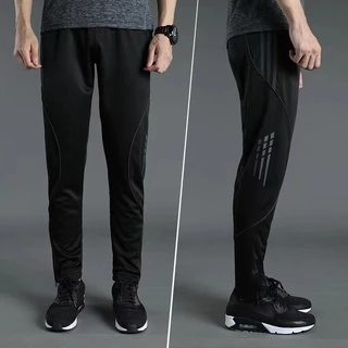 L-5XL กางเกงกีฬาผู้ชาย ฟิตเนส กางเกงเทรนนิ่งเอวยางยืดหลวม Plus Size กางเกง