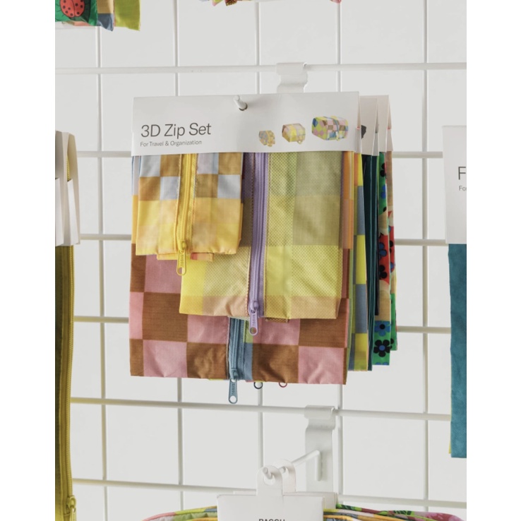 baggu - 3D Zip Set [พร้อมส่ง] กระเป๋าจัดระเบียบ