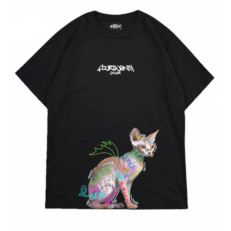 420 Father Tshirt Oversize Kaos CAT King - Pa 5048 OS