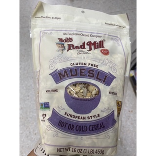 Bob’s Red Mill Gluten Free Muesli Hot or Cold Cereal 453g.