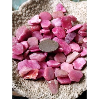 . Natural Ruby เศษพลอยทับทิมน้ำหนัก 100g