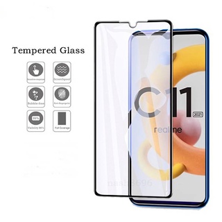 Realme C11 RealmeC11 C 11 2021 กระจกนิรภัย HD Clear Full Cover Android ปกป้องหน้าจอ