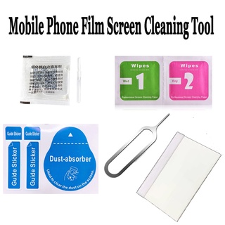 Mobile Phone Film Screen Cleaning Tool Take the Card Pin White Edge Remover Screen Dust Removal Sticker Scraper Wholesale and Retail