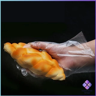 MahaThai ถุงมือพลาสติก ถุงมือแบบใส แบบใช้ครั้งเดียวทิ้ง PE disposable gloves
