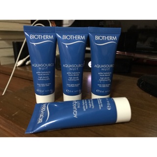 [ของแท้] (20ml) Biotherm Aquasource Nuit High Density Hydrating Jelly