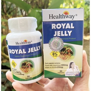 💋นมผึ้ง Healthway Royal Jelly 1200 mg 6% (30เม็ด)