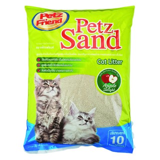 💥โปรสุดพิเศษ!!!💥 เพ็ทส์เฟรนด์ ทรายแมว กลิ่นแอปเปิ้ล 10 ลิตร PETZFRIen_USD CAT SAND APPLE 10 L.