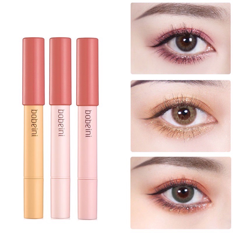 M154 Bobeini กลิตเตอร์ อายแชโดว์ ดินสอ ประกายมุก ไฮไลท์ สีสวย ติดทน กันน้ำ