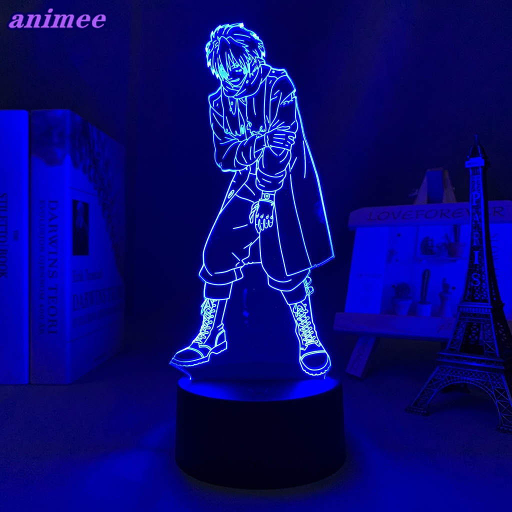 อะนิเมะโคมไฟ Led Dramatical Murder Clear รูปสําหรับตกแต่งห้องเปลี่ยนสี Night Lights ของขวัญมังงะ 3d 