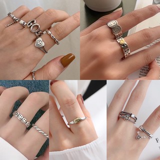 Silver925 Ring พร้อมส่ง  แหวนเงินแท้สไตล์เกาหลี