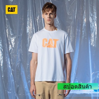 Cat/ เสื้อยืดแขนสั้น พิมพ์ลายโลโก้ ระบายอากาศ แฟชั่นฤดูใบไม้ผลิ และฤดูร้อน สําหรับผู้ชาย