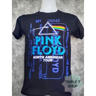 เสื้อยืดวงดนตรีเสื้อยืดคอกลม สกรีนลาย PINK FLOYD (รหัส 31)all size