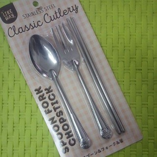 ช้อน ส้อม​ spoon fork ตะเกียบ สแตนเลส​ อุปกรณ์​ประกอบ​อาหาร
