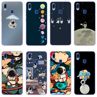 เคสซิลิโคนใส ลายการ์ตูนนักบินอวกาศน่ารัก กันกระแทก สําหรับ Vivo y83 y95 y85 y66