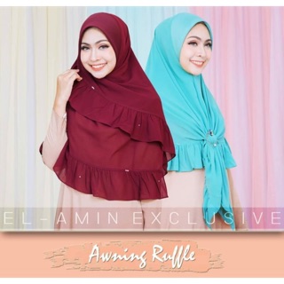 ผ้าคลุมทรงสวมสำเร็จรุ่น : Bawal Awning Ruffle💕