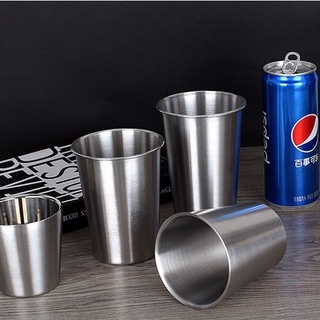 ถ้วยน้ำแบบพกพา 304 สแตนเลสเบียร์แก้วไวน์ Drinkware 230ml