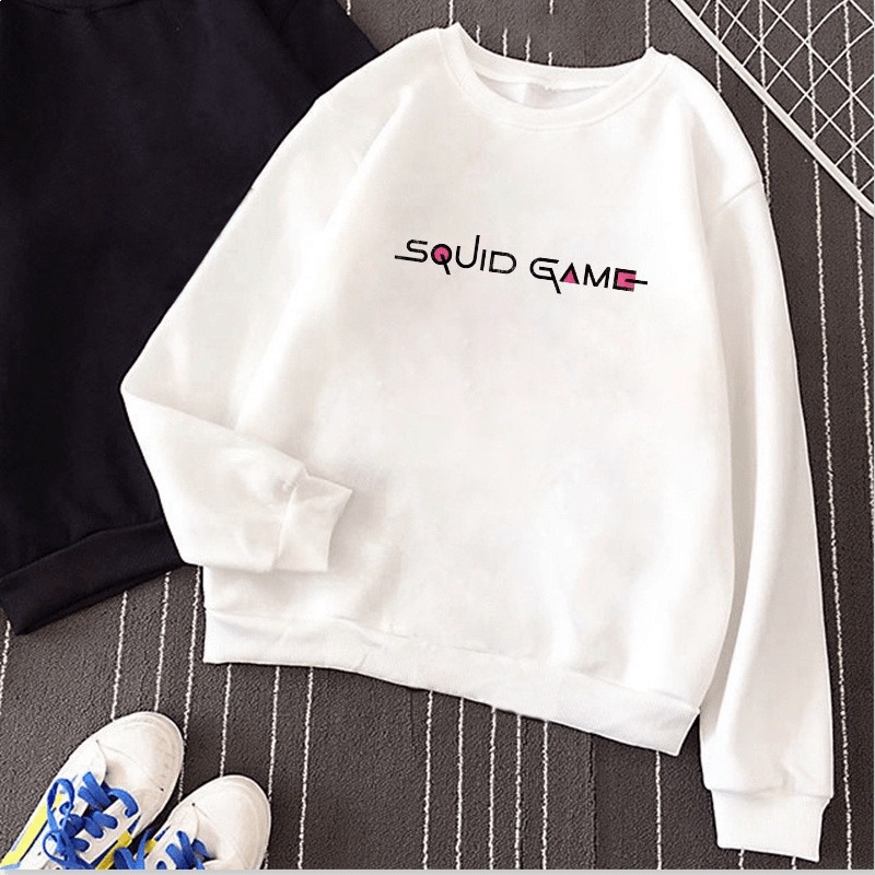 SQUID GAME ROUND NECK เสื้อสเวตเตอร์แขนยาว Squid Game SWETER vuhueenstore