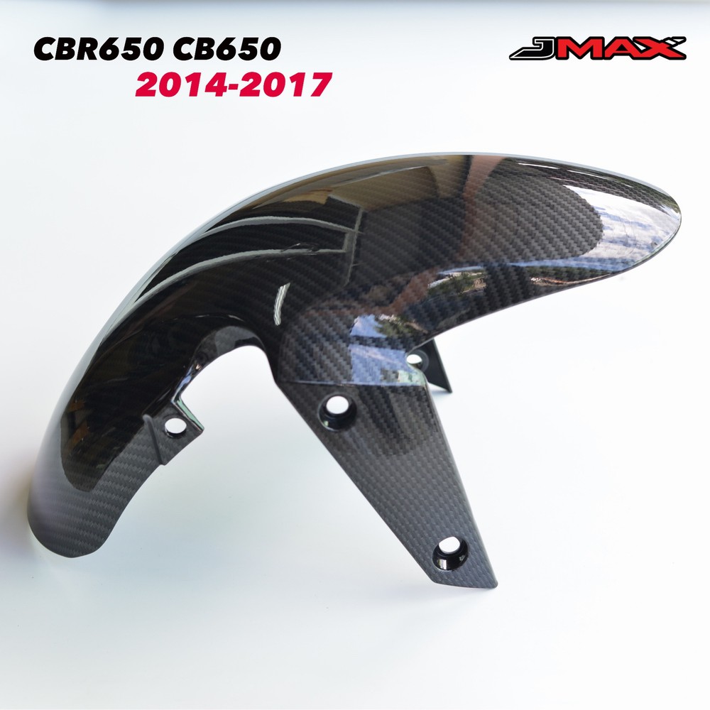 บังโคลนหน้า ตรงรุ่น CBR650F CB650F ปี 2013-18 ลายฟิล์มคาร์บอน 6D