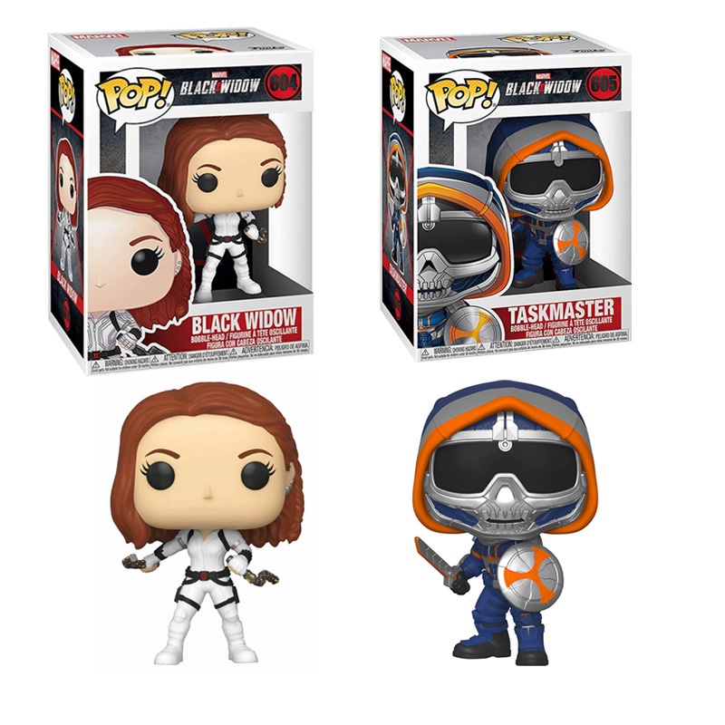 Funko Pop! 《Black Widow》taskmaster โมเดลฟิกเกอร์ไวนิล ของเล่นสําหรับเด็ก