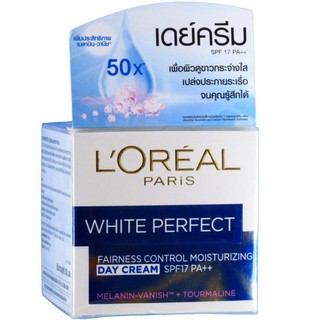 LOreal Paris White Perfect Day Cream SPF17 PA++ ลอรีอัล ปารีส ไวท์ เพอร์เฟ็คท์ ครีมสูตรกลางวัน 20ml.