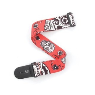 Planet waves Sugar Skulls (Red) P20W1414 สายสะพายกีต้าร์ลายกราฟฟิค