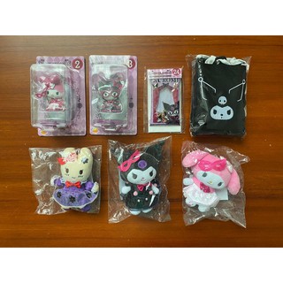 ตุ๊กตาพวงกุญแจ/โมเดล/กระเป๋า/กระเป๋าบัตรใส่เหรียญ Halloween Kuji 2021 Kuromi, Mymelody, Marron (งานลิขสิทธิ์ 🇯🇵)