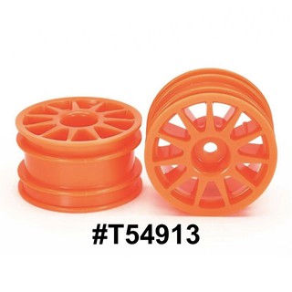 TAMIYA 54913 T3-01 11-SPOKE WHEELS (FLUORESCENT ORANGE) M-CHASSIS