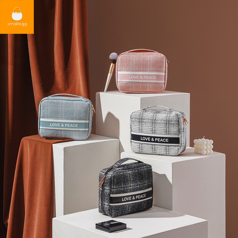 Enjoy bag กระเป๋าเครื่องสำอาง กระเป๋าเครื่องสำอาง กันน้ำ ความจุขนาดใหญ่