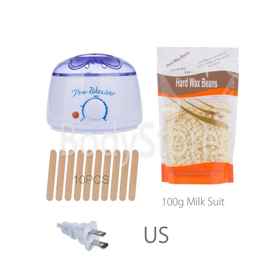 BODY200CC Hand Wax Machine Hot Paraffin Body Depilatory Tool With Wooden Stick Fr4N Shopee