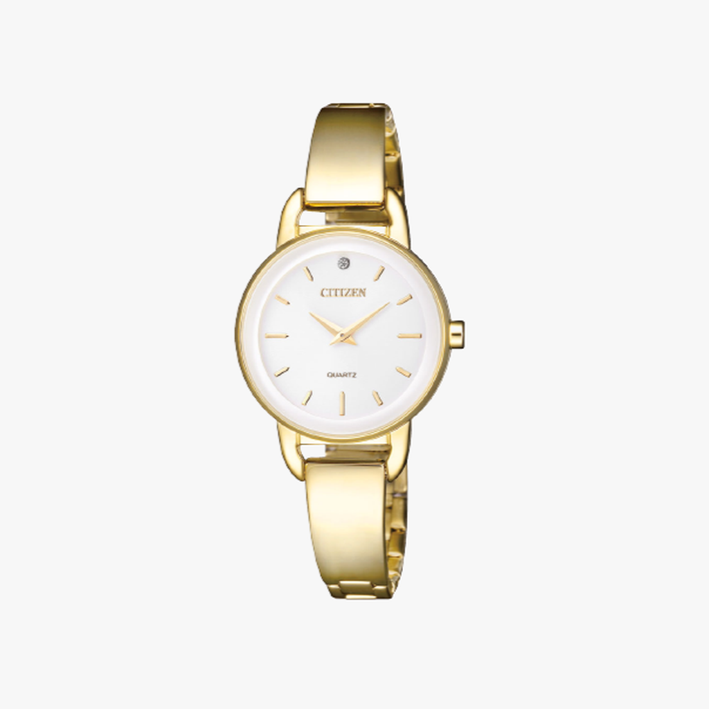 [ประกันร้าน] CITIZEN นาฬิกาข้อมือผู้หญิง รุ่น EZ6372-51A AQ Mid Quartz Watch