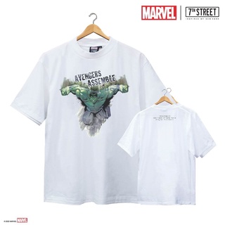 พร้อมส่ง เสื้อยืด MARVEL THE HULK รุ่น O-DBN001  ลิขสิทธิ์แท้แบรนด์ 7thStreet  Oversize