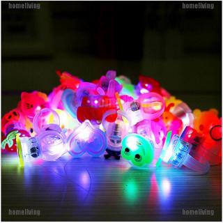 แหวนไฟกระพริบ LED น่ารัก สําหรับเด็ก 10 ชิ้น/ล็อต