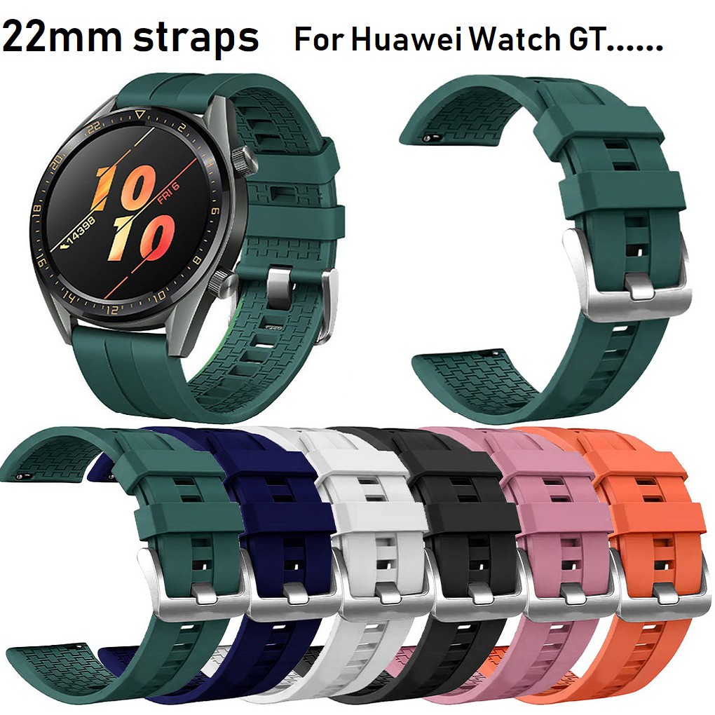 สายนาฬิกา ชนิดซิลิโคน แบบนิ่ม Huawei watch GT3 / Huawei Watch GT2 pro / GT3 pro , Huawei Watch GT2e , Huawei GT3 pro ,  Honor Watch Magic 2 , Huawei GT3 ,  Galaxy watch 46 มม. Ticwatch Pro 3 , สาย Huawei watch GT 3 , สายนาฬิกา Huawei watch GT 2